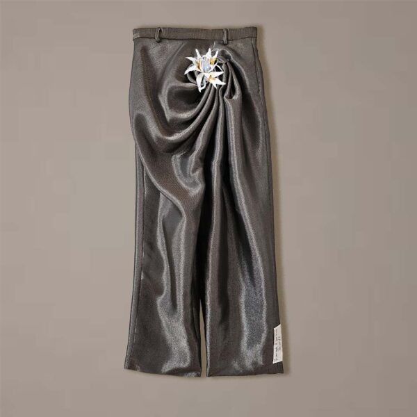 Hose gold VTneublume Drapierte Hose