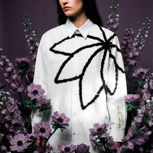 Dahlia in lila q Hemd "Dahlia"