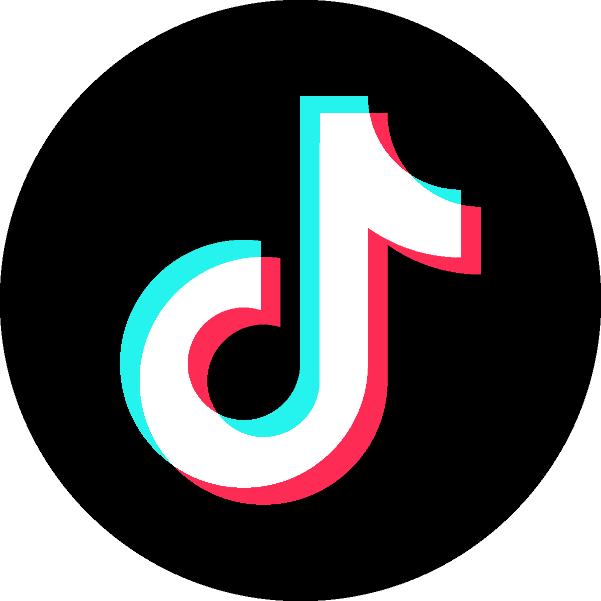 Tik-Tok Logo Badge